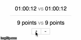 animated screenshot of numbers animating to a higher number by a rolling effect